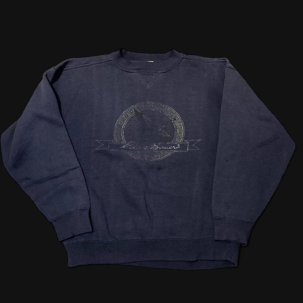 Eddie Bauer vintage 80s/90s faded crewneck distress outdoors XL/24